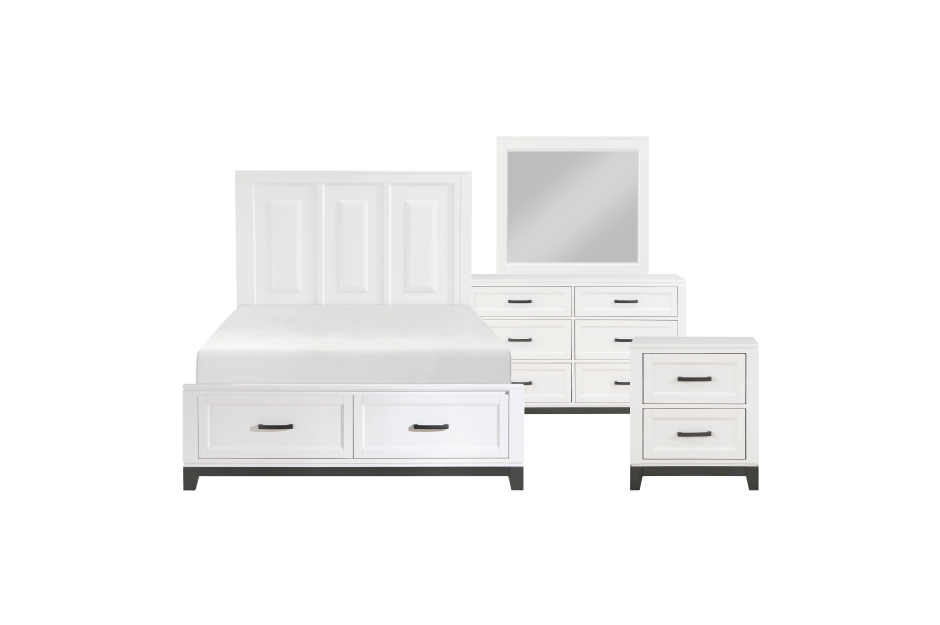 8Pc Bedroom Set-Garretson Collection 1450WH - Image 7