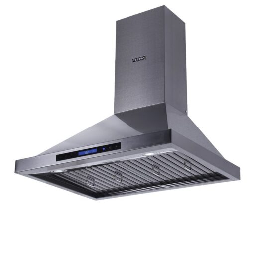 Alternative view of Frankfurt 30''/36'' Black Stainless Steel Wall Mount