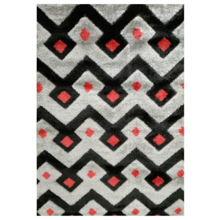 COLARADO SHAGGY P2949A GREY-RED