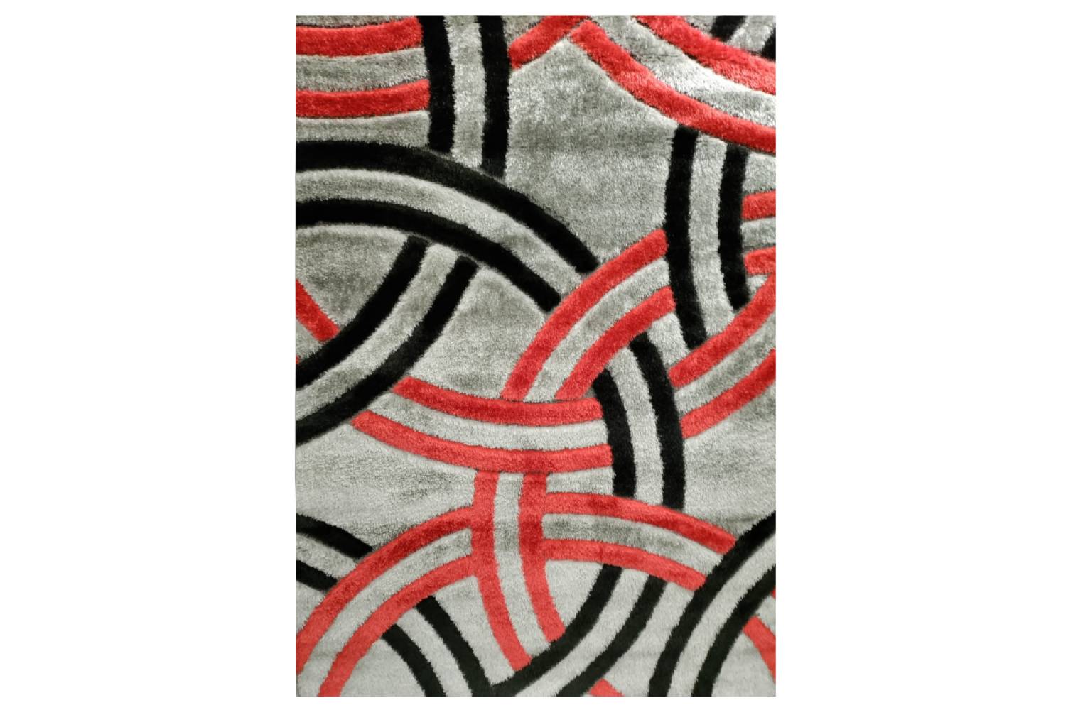 COLARADO SHAGGY P6097A GREY-RED