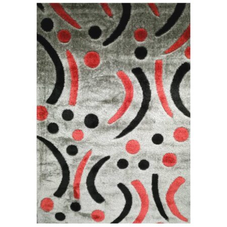 COLARADO SHAGGY P6098A GREY-RED