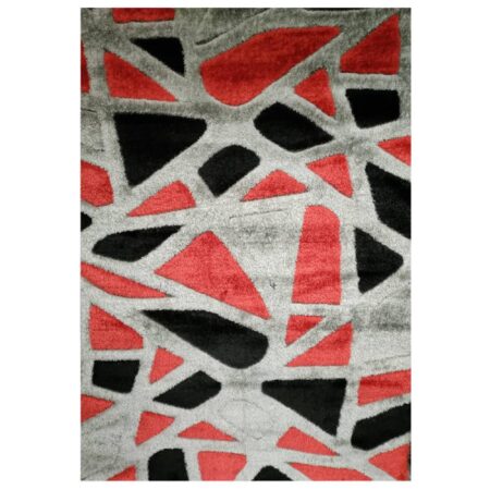 COLARADO SHAGGY P6096A GREY-RED