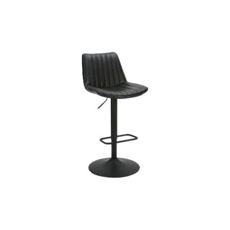 Kosi Adjustable Air-Lift Stool, set of 2, in Black