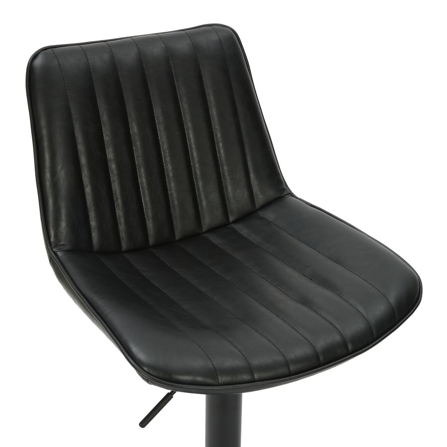 Kosi Adjustable Air-Lift Stool, set of 2, in Black - Image 4