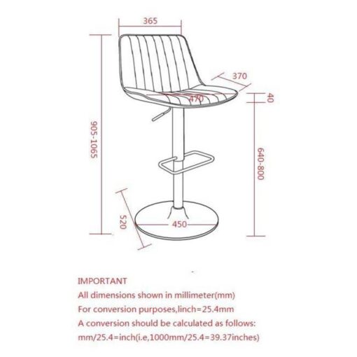 Alternative view of Kosi Adjustable Air-Lift Stool, set of 2, in Black