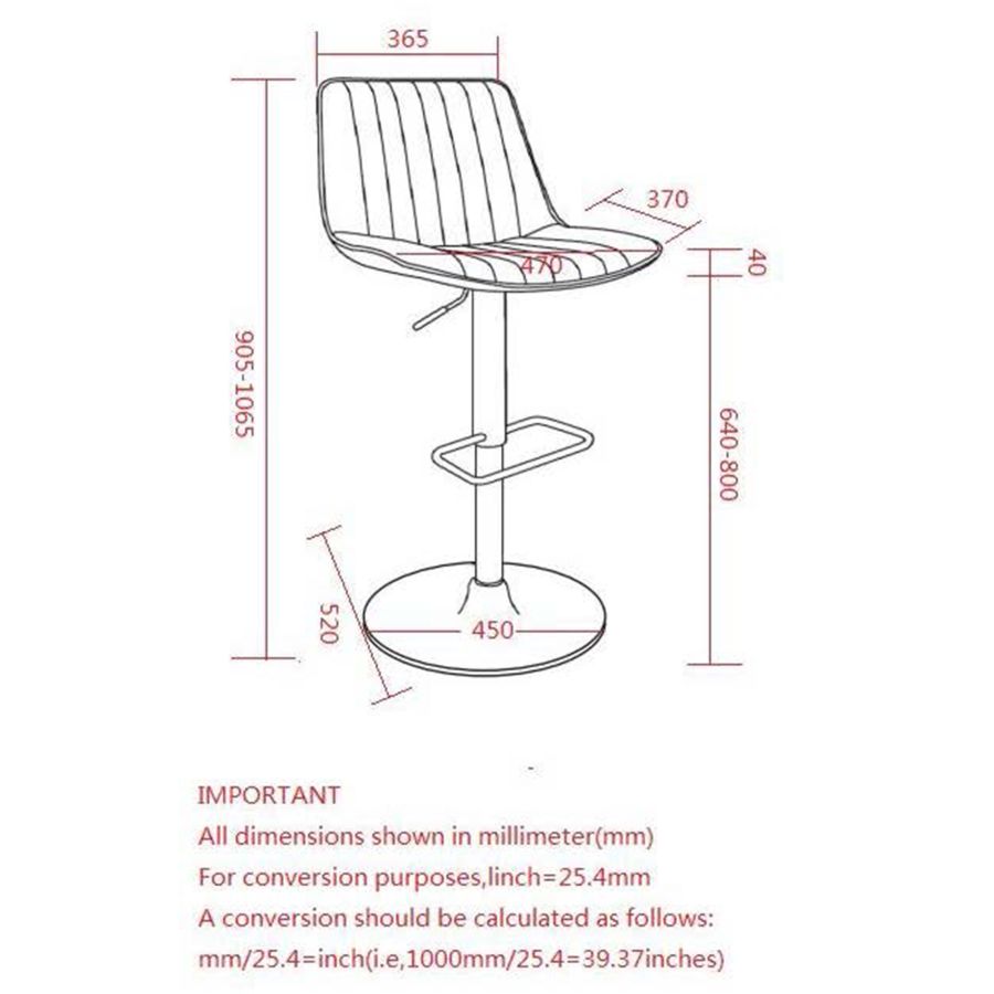 Kosi Adjustable Air-Lift Stool, set of 2, in Saddle and Black - Image 2