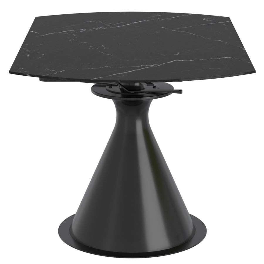 Calisto/Signy 7pc Dining Set in Black Table with Ivory Chair - Image 10