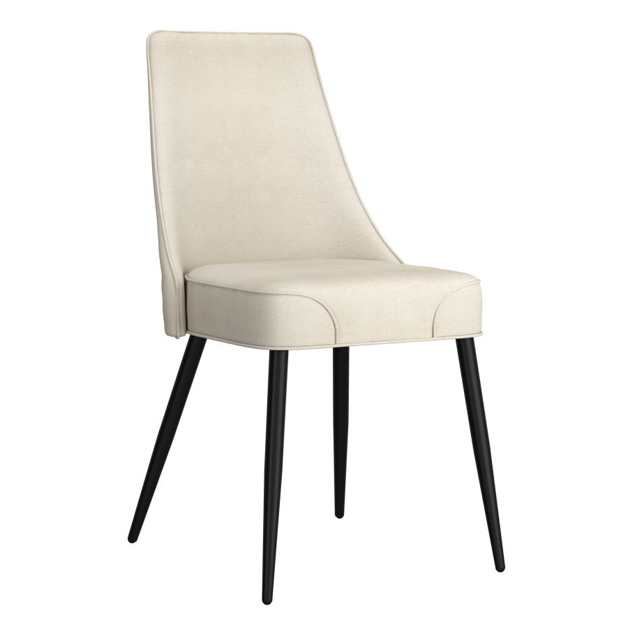 Godiva/Koda 5pc Dining Set in Ivory with Beige Chair - Image 8