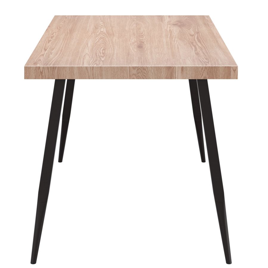 Vesta/Zeke 7pc Dining Set in Natural Table with Beige Chair - Image 10