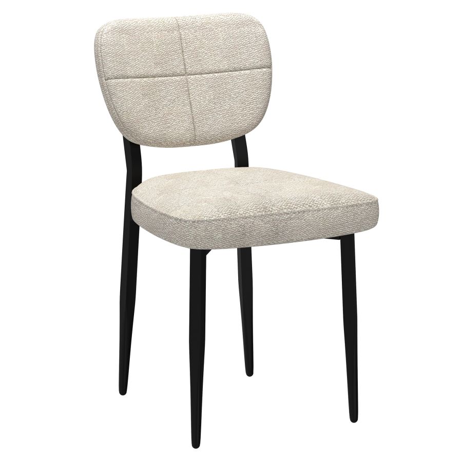 Vesta/Zeke 7pc Dining Set in Natural Table with Beige Chair - Image 7
