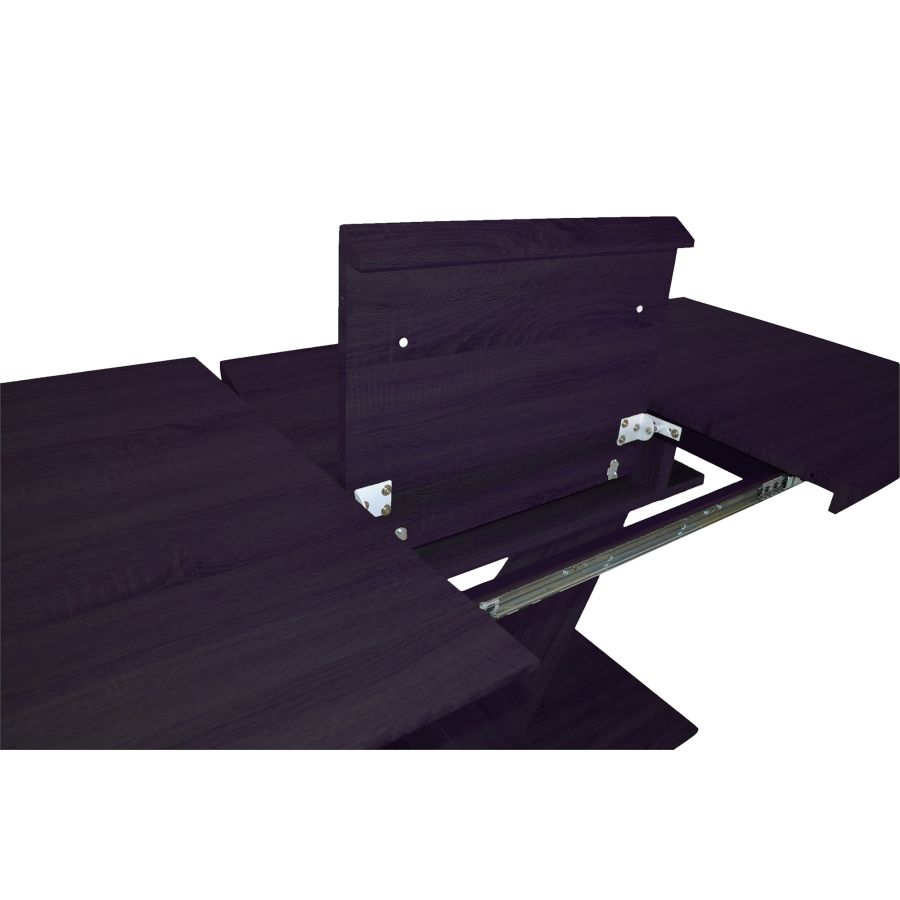 Eclipse/Koda 7pc Dining Set in Black Table with Beige Chair - Image 8