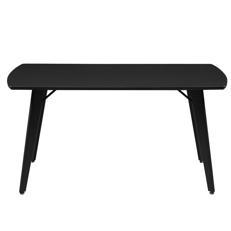Leon/Kash 5pc Dining Set in Black Table with Saddle Chair - Image 11