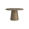 Godiva Round Pedestal Table in Grey Stone