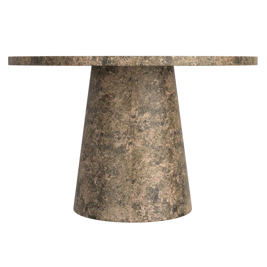 Godiva Round Pedestal Table in Grey Stone - Image 7