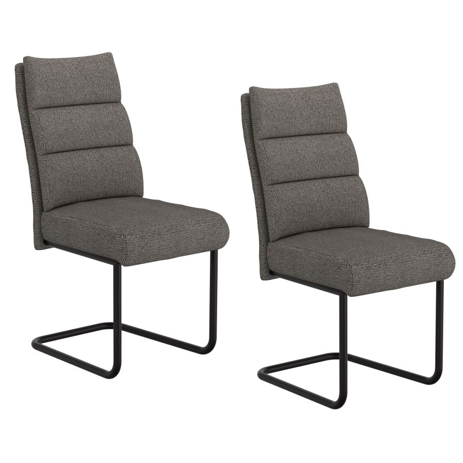 Brodi Dining Chair, set of 2, in Charcoal and Black - Image 3