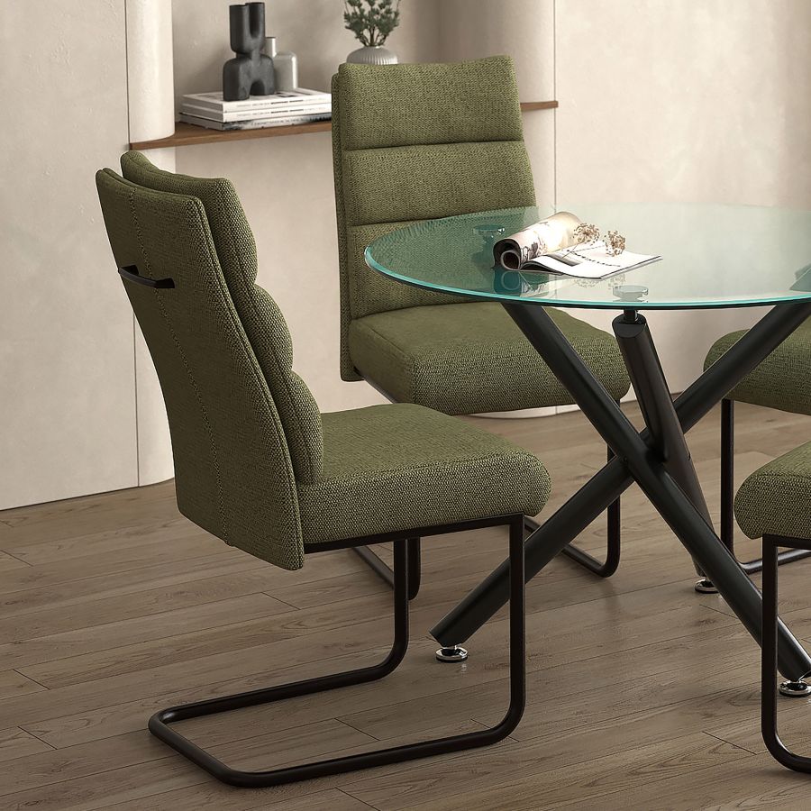 Brodi Dining Chair, set of 2, in Sage and Black - Image 8
