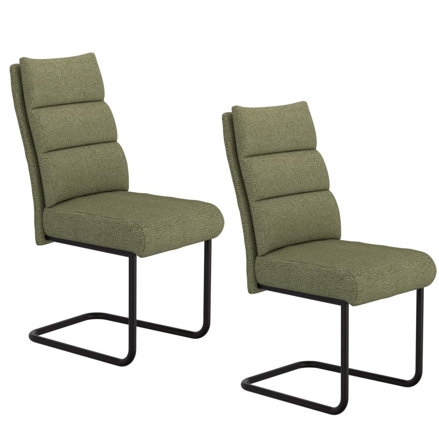 Brodi Dining Chair, set of 2, in Sage and Black - Image 3