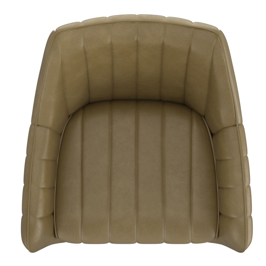 Talon Swivel Dining and Accent Chair, set of 2, in Moss and Black - Image 4