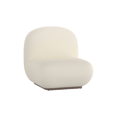 Zilano Accent Chair in Ivory Boucle