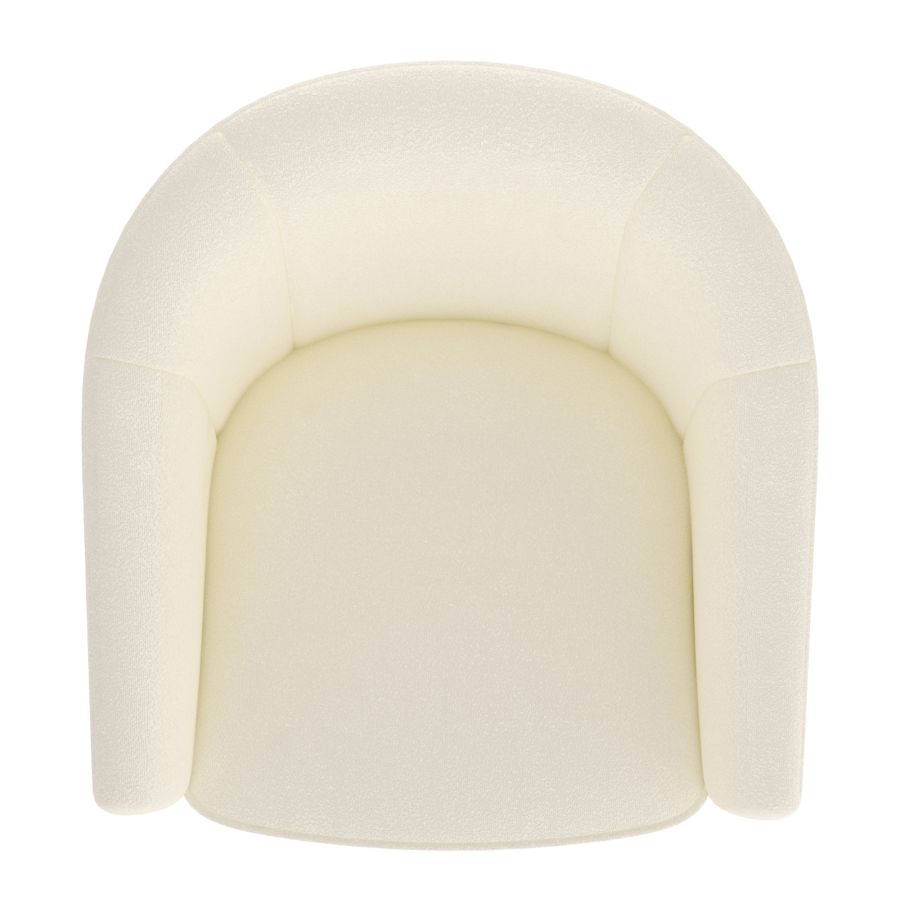 Tilsy Accent Chair in Ivory Boucle - Image 4