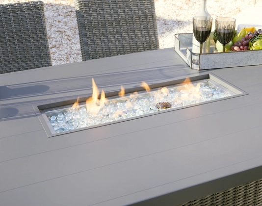 Palazzo Outdoor Counter Height Dining Table with 4 Barstools - Image 6