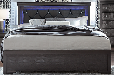 Alternative view of Pompei Grey Bedroom Set
