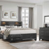 Ava Jordyn Grey Bedroom Set
