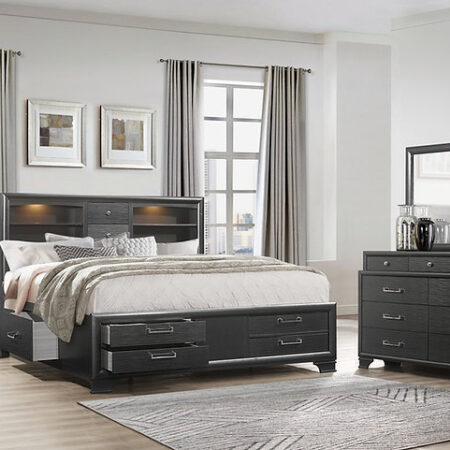 Ava Jordyn Grey Bedroom Set