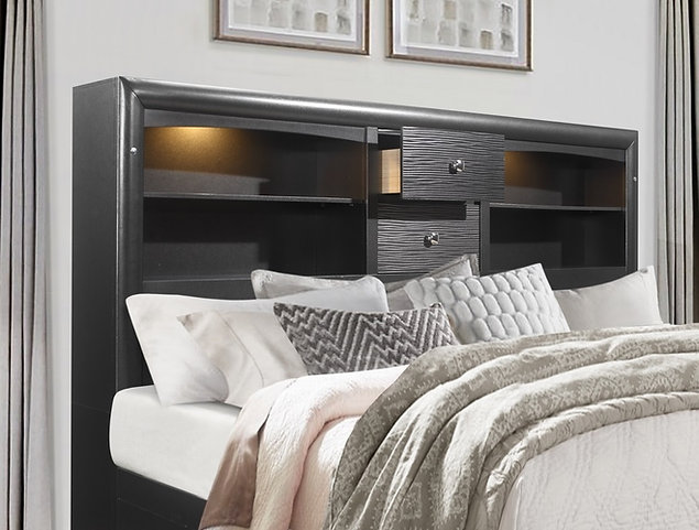 Ava Jordyn Grey Bedroom Set - Image 3