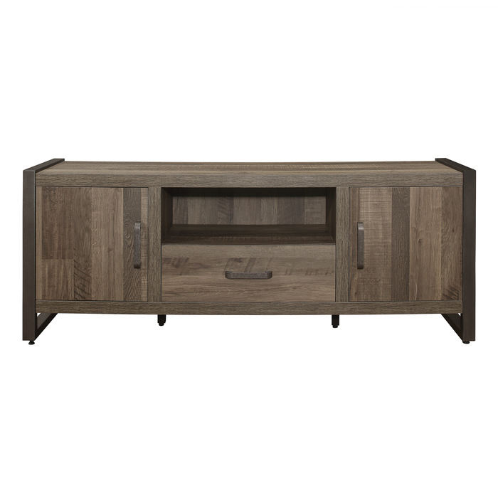 63" TV Stand - Brown - Image 2
