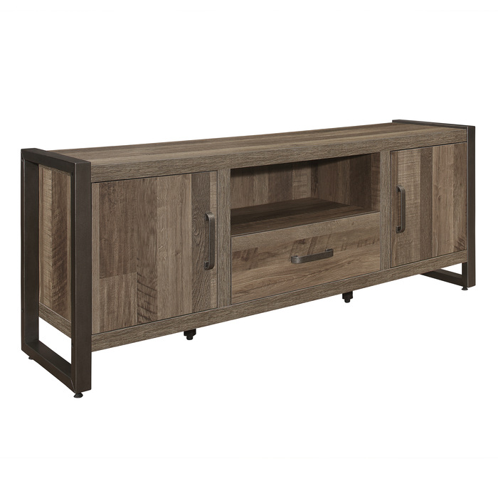 63" TV Stand - Brown - Image 3