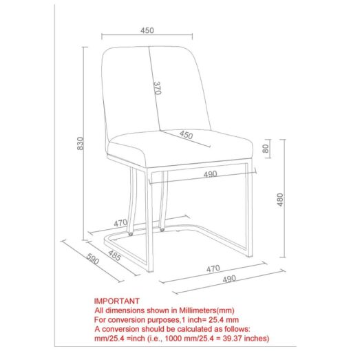 Alternative view of Dario Beige Dining Chair Set of 2