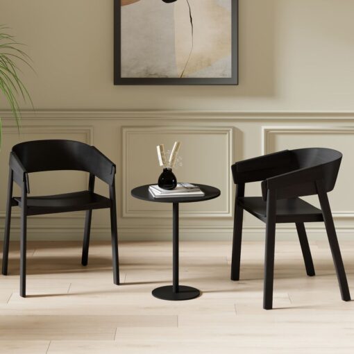Alternative view of Mateo Contract Grade Black Chair, Set of 2
