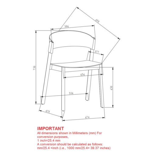 Alternative view of Elias-Contract Grade Chair, Set of 2 in Natural