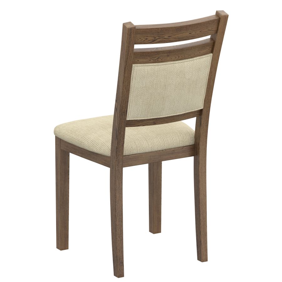 Conrad Walnut & Beige Dining Chair, Set of 2 - Image 7