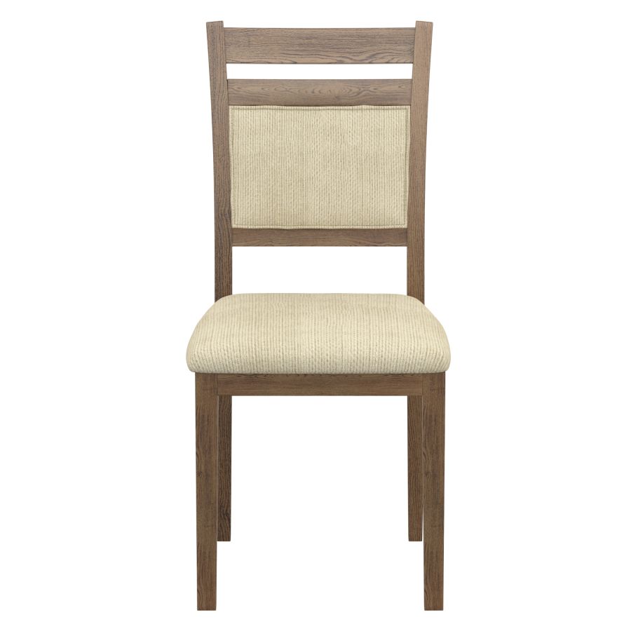Conrad Walnut & Beige Dining Chair, Set of 2 - Image 5