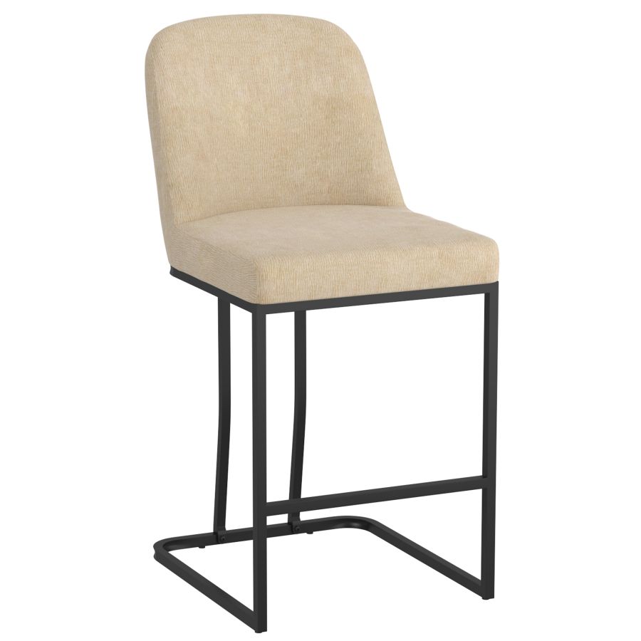 Dario Beige Counter Stool 26" Set of 2 - Image 8