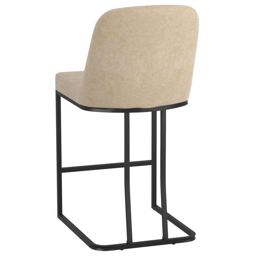 Dario Beige Counter Stool 26" Set of 2 - Image 7