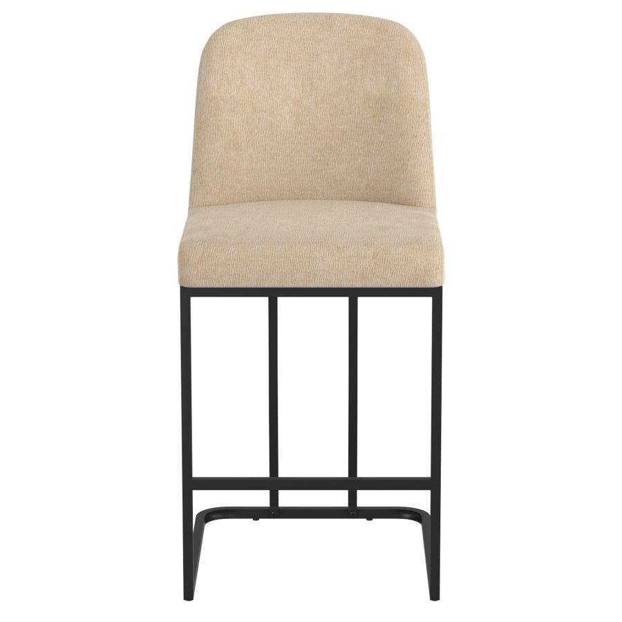 Dario Beige Counter Stool 26" Set of 2 - Image 5