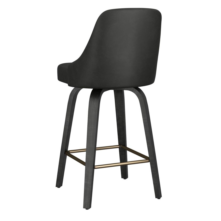 Oakley Charcoal & Black Counter Stool Set of 2 - Image 3