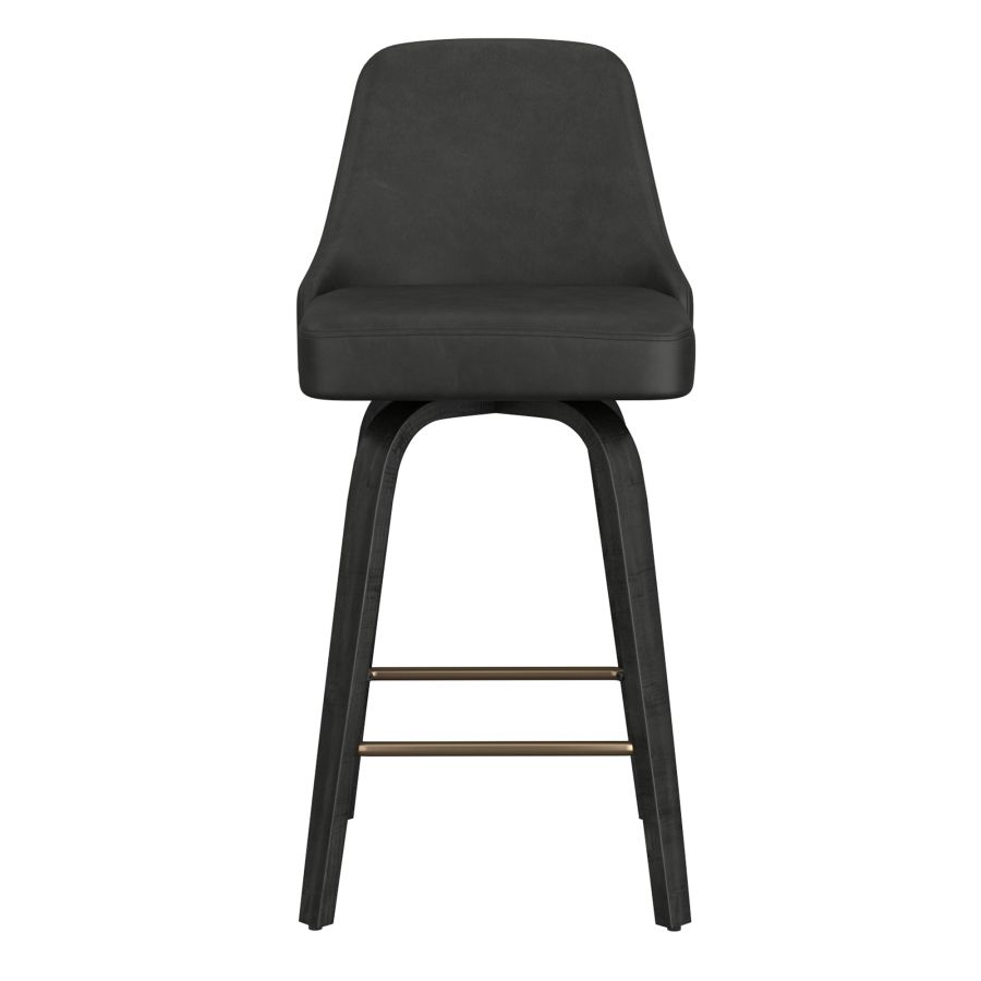 Oakley Charcoal & Black Counter Stool Set of 2 - Image 5