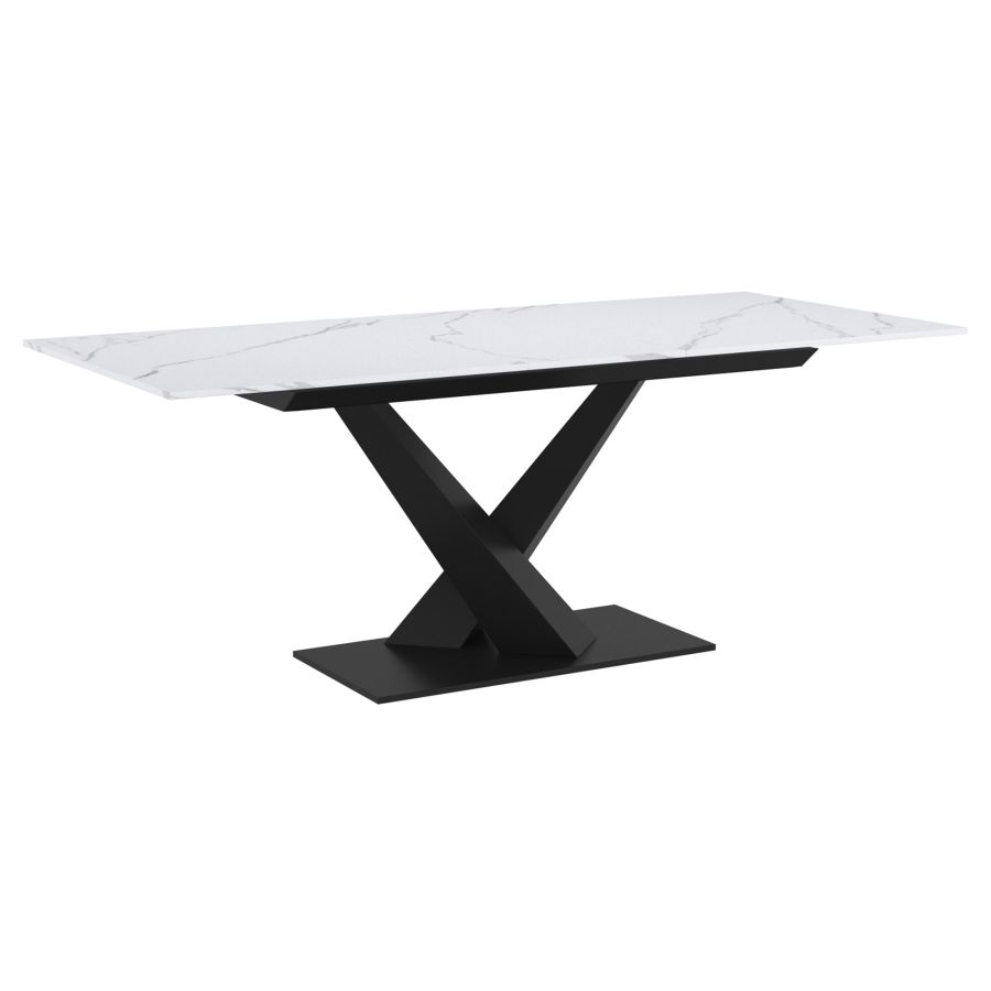 Julius/Dario White Charcoal 7pc Dining Set - Image 11