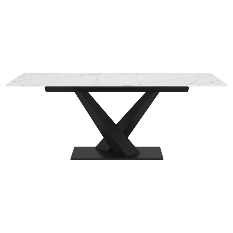 Julius/Dario White Charcoal 7pc Dining Set - Image 9