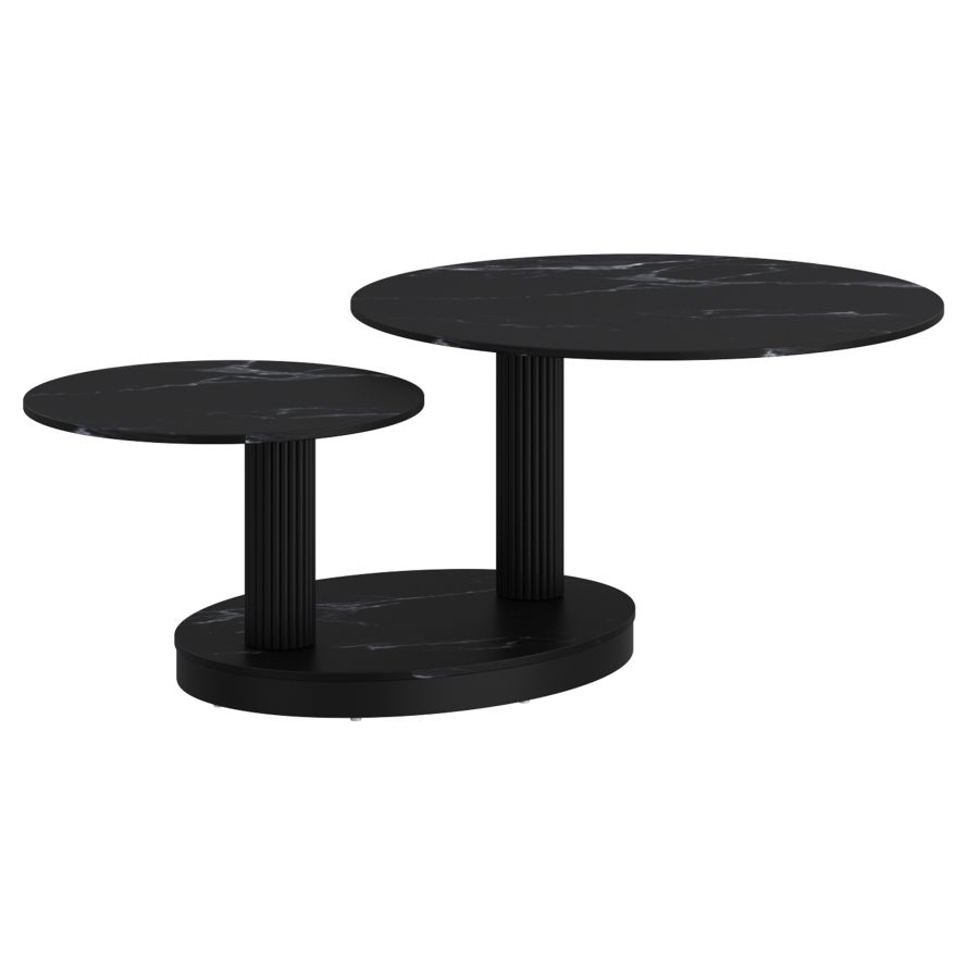 Black Elara Coffee Table 301-198BK - Image 7