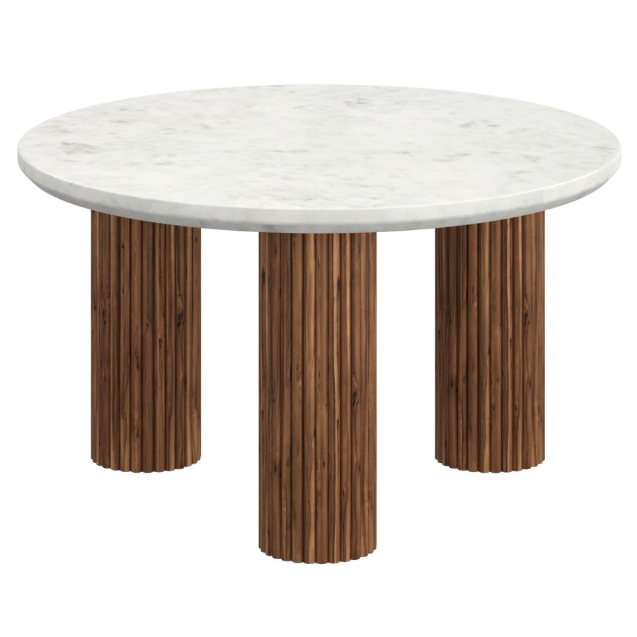 Jilsa Walnut & White Coffee Table - Image 8