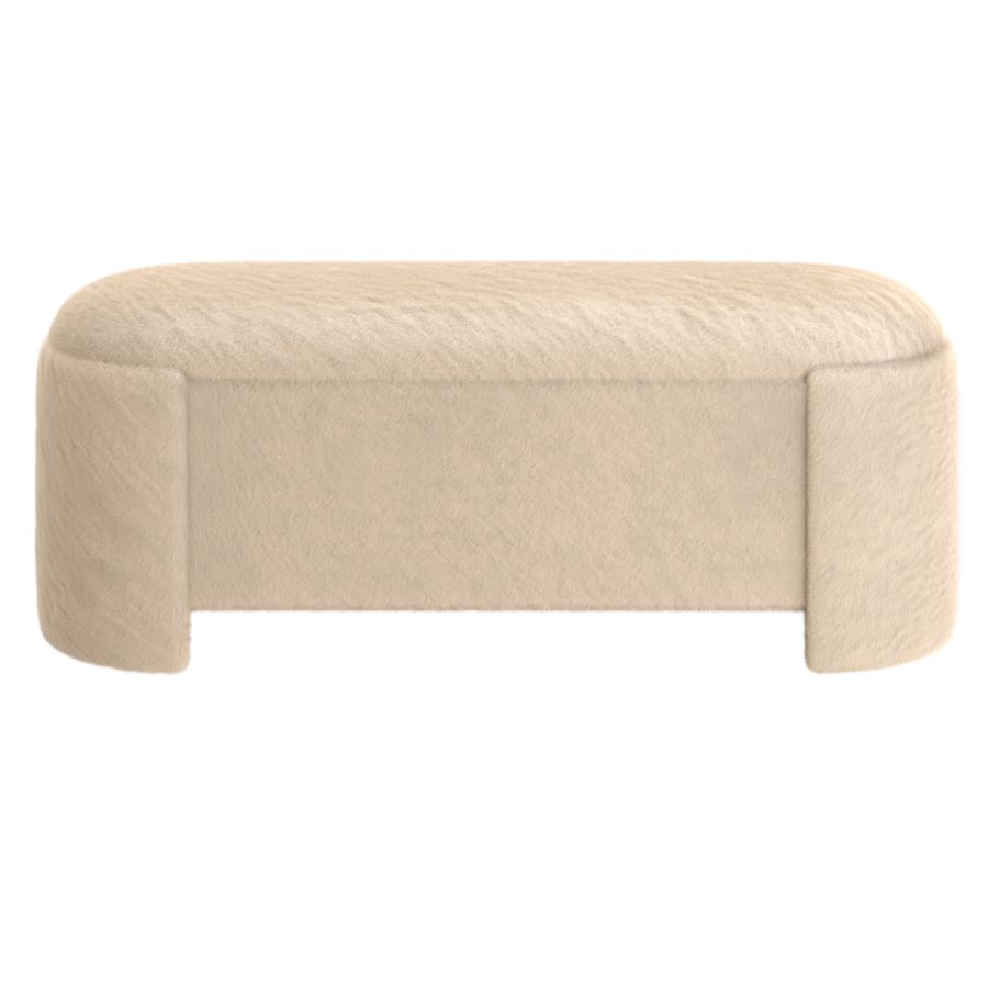 Selene Storage Ottoman in Dark Beige - Image 5