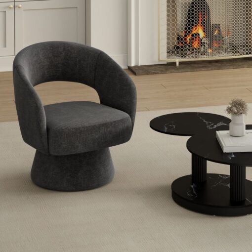Alternative view of Santo Accent Chair in Charcoal