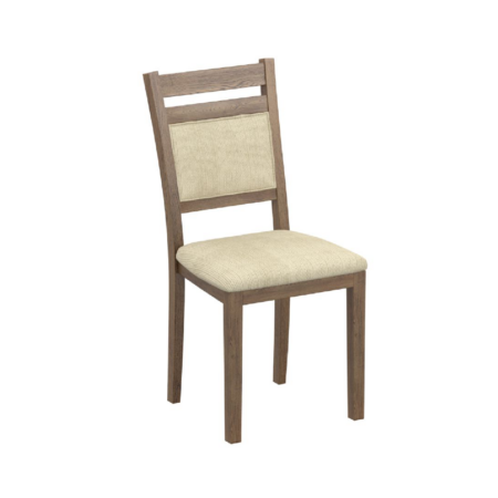 Conrad Walnut & Beige Dining Chair, Set of 2