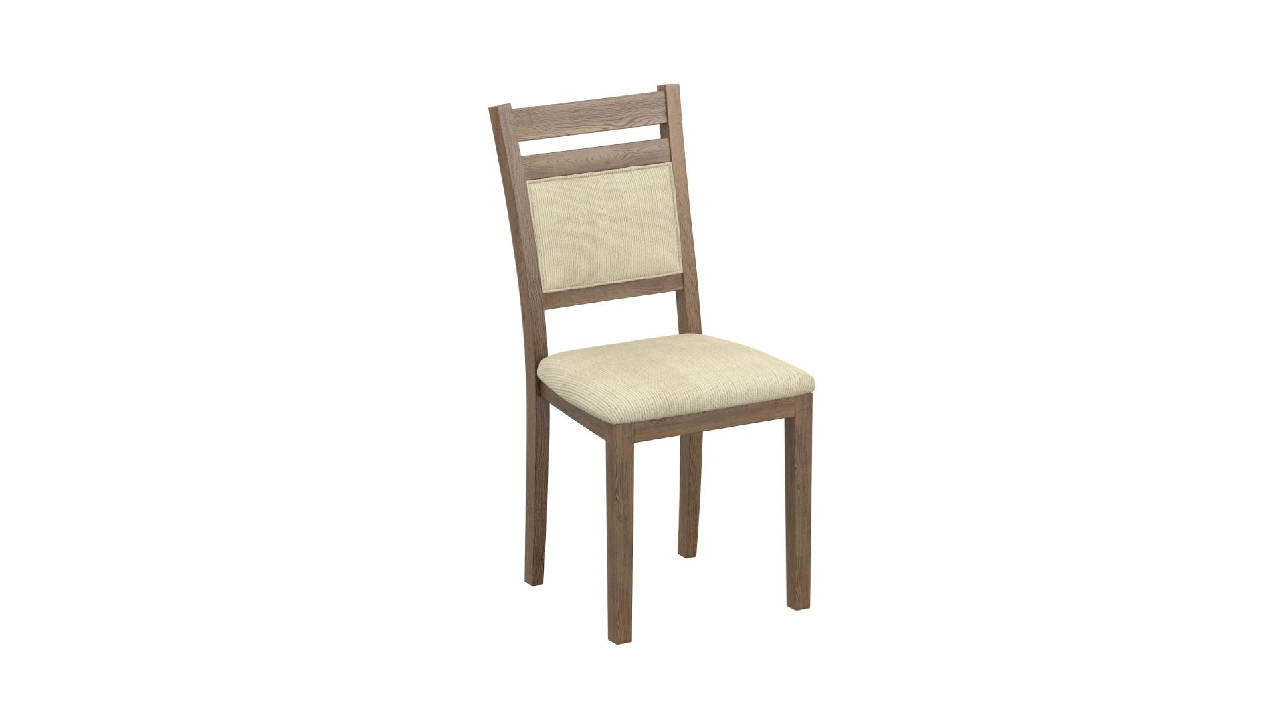 Conrad Walnut & Beige Dining Chair, Set of 2