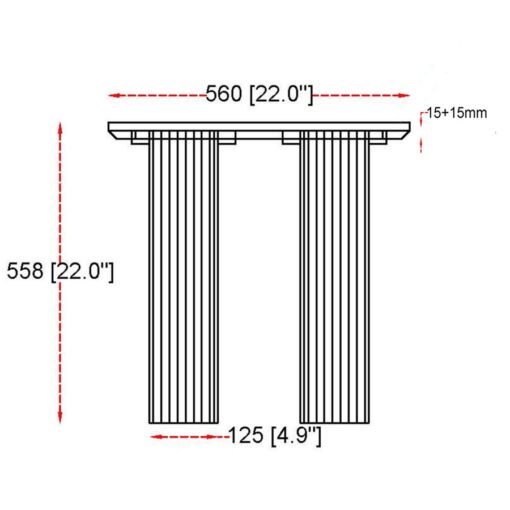 Alternative view of Jilsa Accent Table in Black 501-551B